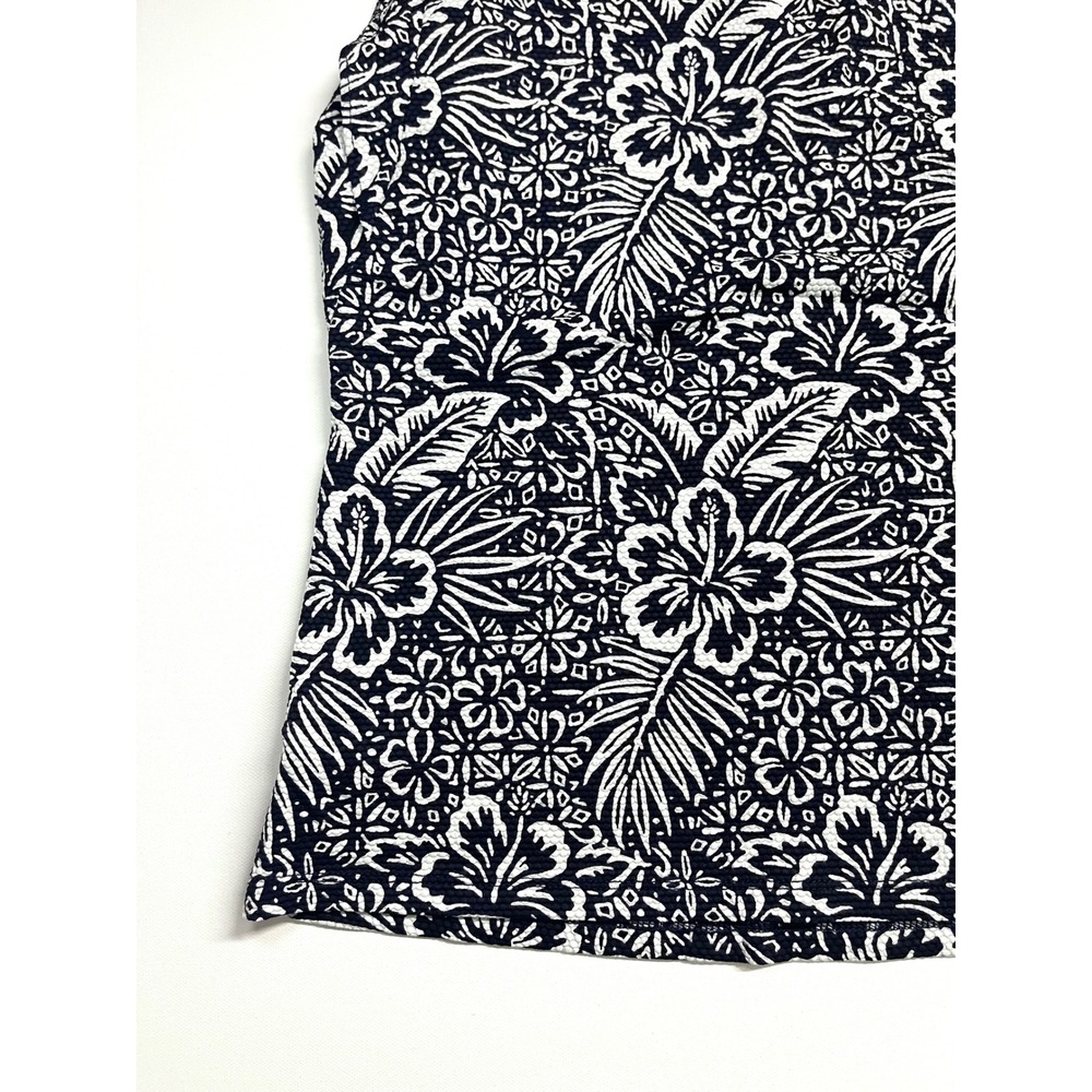 Tommy‎ Bahama Everyday Active Navy White Floral Sleeveless Blouse XS Tropical - Picture 13 of 16